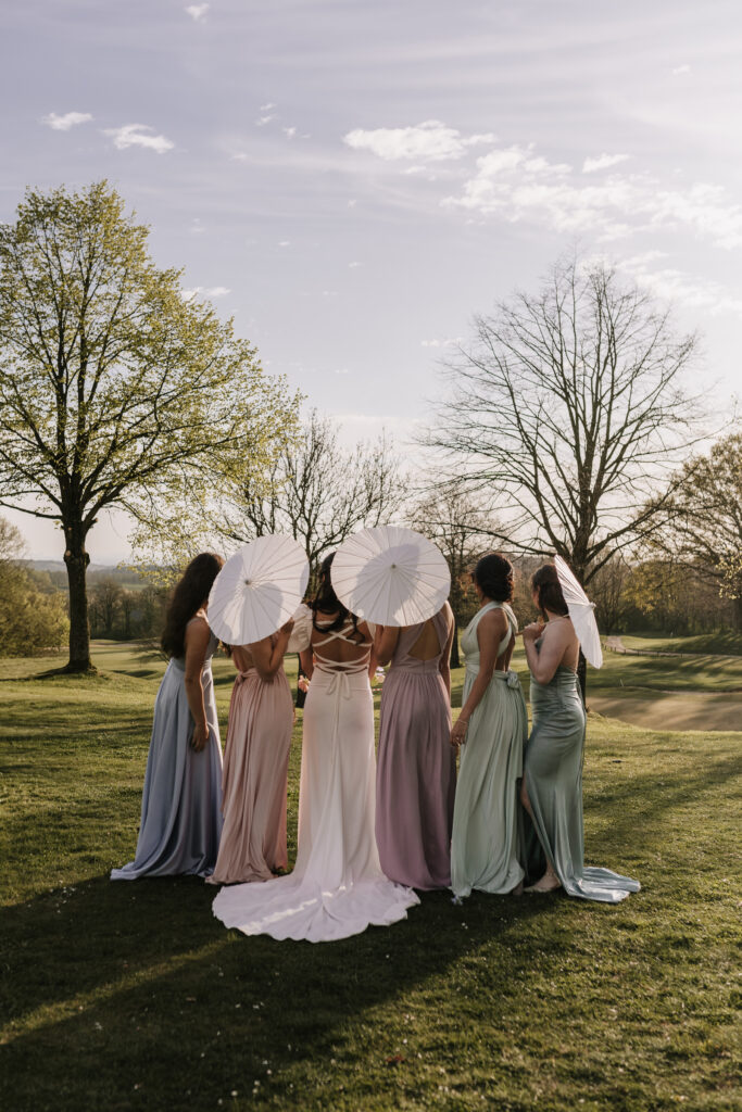 Veronika Rodriguez Hochzeitsplanung für Mülheim an der Ruhr und Umgebung, Brautjungfern mit der Braut